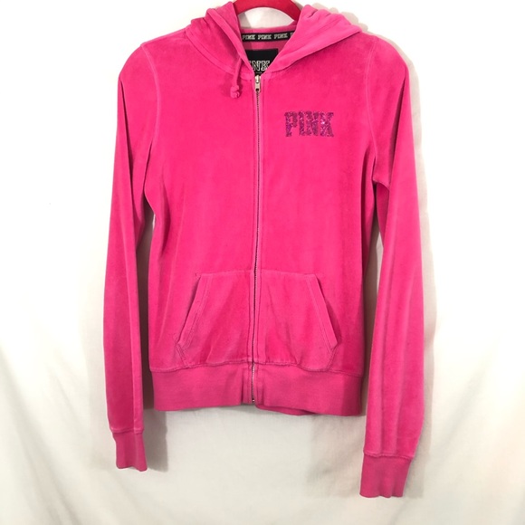 Victoria's Secret PINK Bling Zip Up Sweatshirt 💖 - Picture 3 of 7